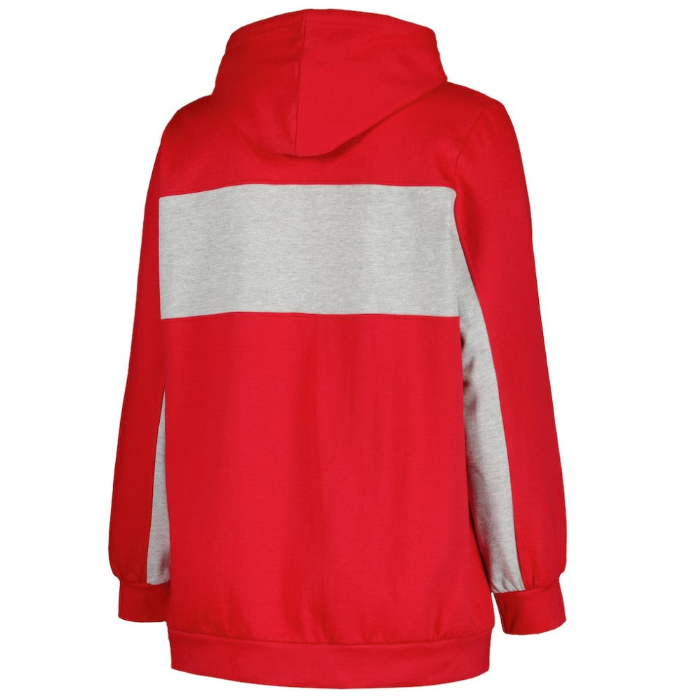 St. Louis Cardinals Profile Women's Plus Size Pullover Hoodie Red