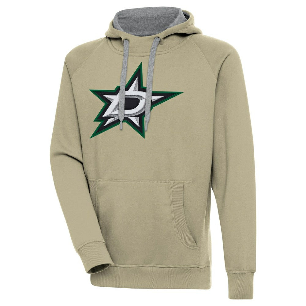 Dallas Stars Antigua Victory Pullover Hoodie Khaki