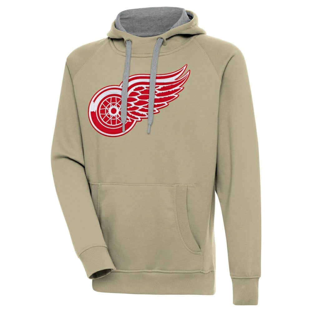 Detroit Red Wings Antigua Victory Pullover Hoodie Khaki