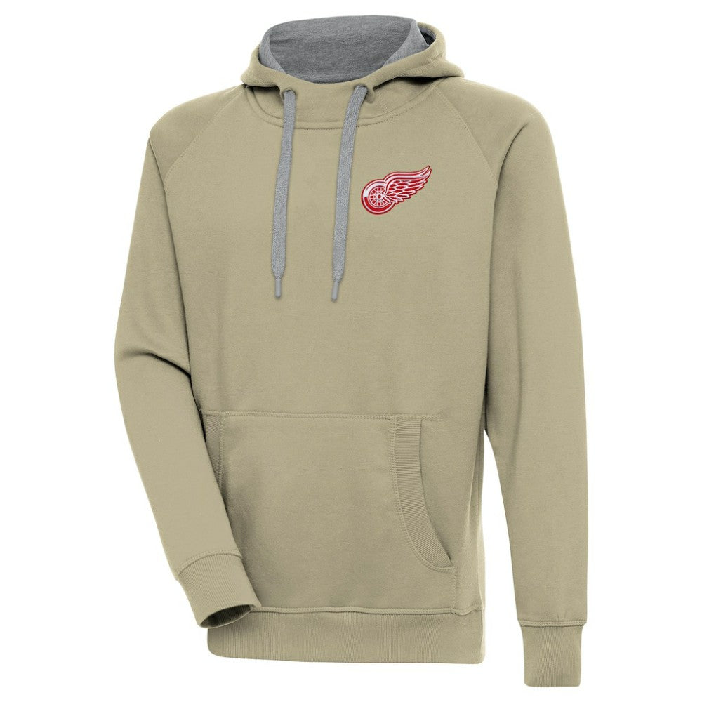 Detroit Red Wings Antigua Victory Pullover Hoodie Khaki