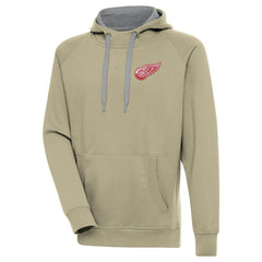 Detroit Red Wings Antigua Victory Pullover Hoodie Khaki