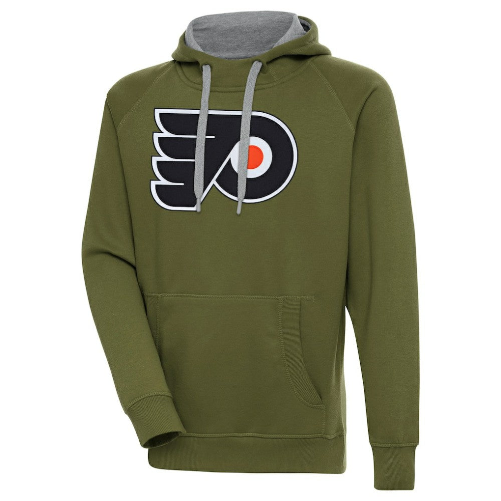 Philadelphia Flyers Antigua Victory Pullover Hoodie Olive