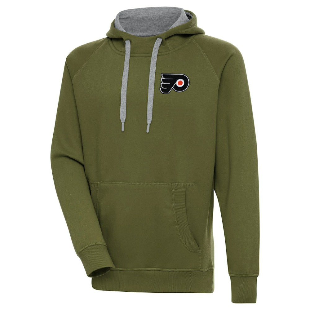 Philadelphia Flyers Antigua Victory Pullover Hoodie Olive