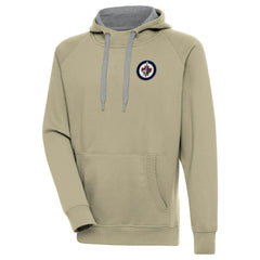 Winnipeg Jets Antigua Victory Pullover Hoodie Khaki