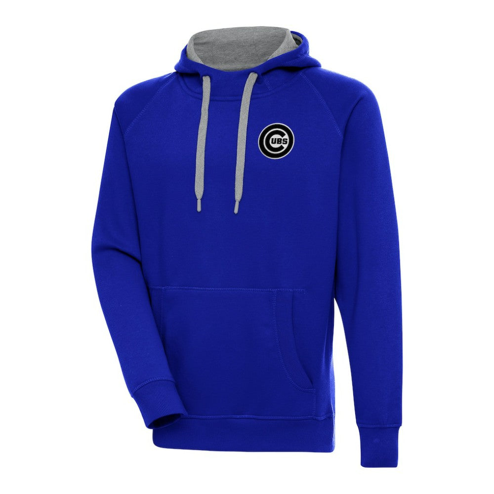 Chicago Cubs Antigua Metallic Victory Pullover Hoodie Royal