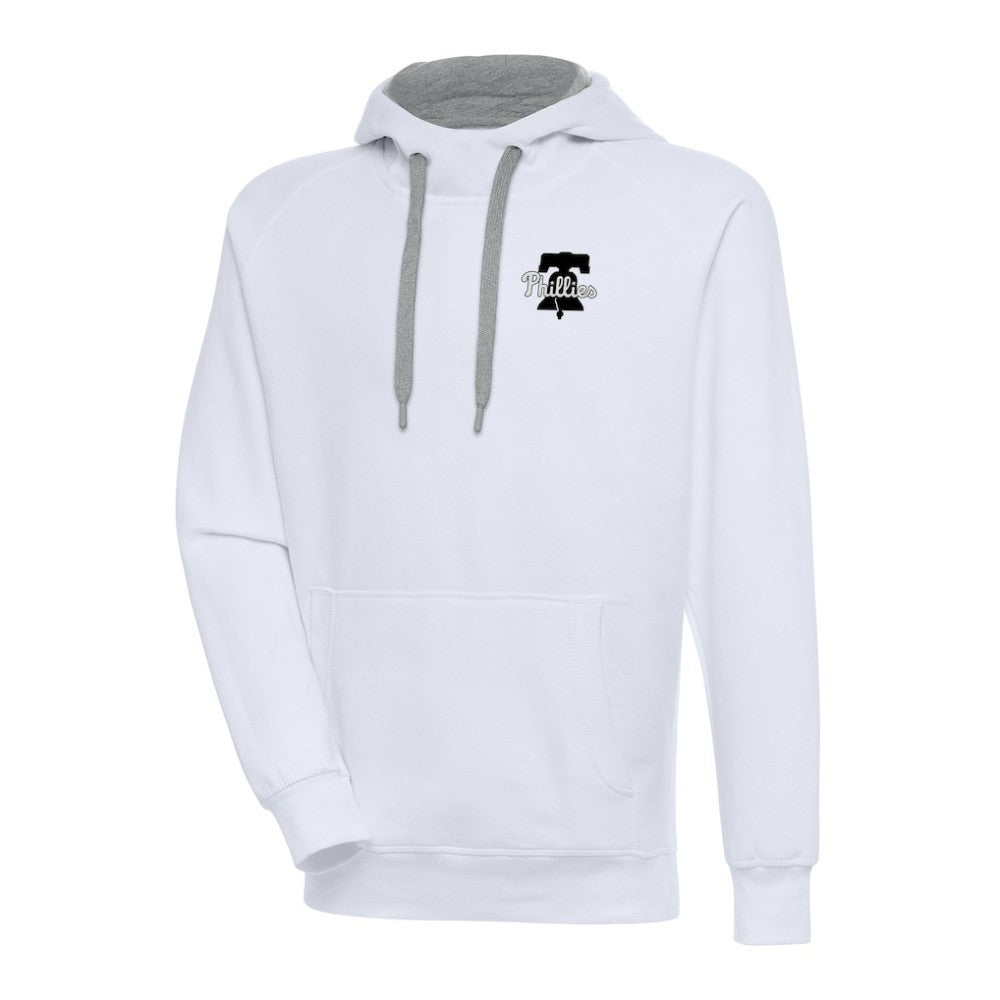 Philadelphia Phillies Antigua Metallic Victory Pullover Hoodie White