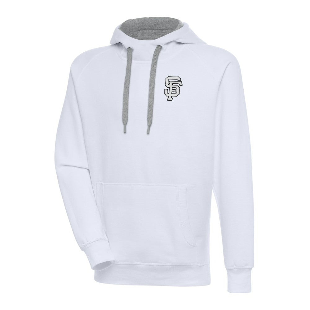 San Francisco Giants Antigua Metallic Victory Pullover Hoodie White