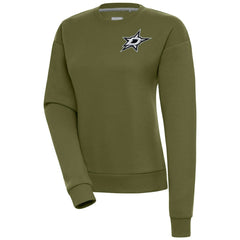 Dallas Stars Antigua Women's Victory Pullover Sweatshirt Olive