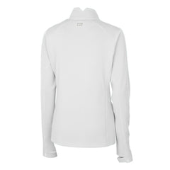 New York Yankees Cutter & Buck Women's DryTec Traverse Stretch Quarter-Zip Pullover Top White