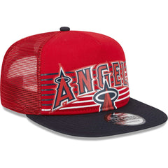 Los Angeles Angels Speed Golfer Trucker Snapback Hat Red | New Era