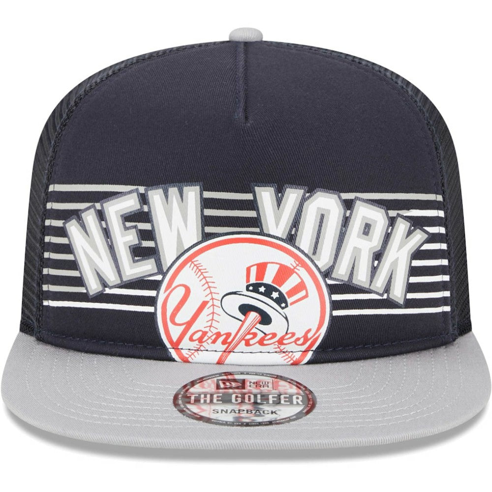 New York Yankees Speed Golfer Trucker Snapback Hat Navy | New Era