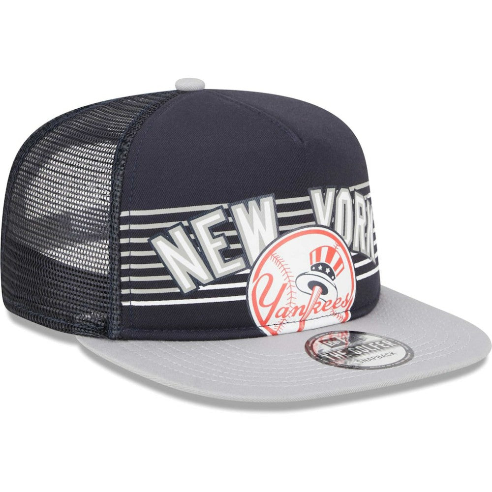 New York Yankees Speed Golfer Trucker Snapback Hat Navy | New Era