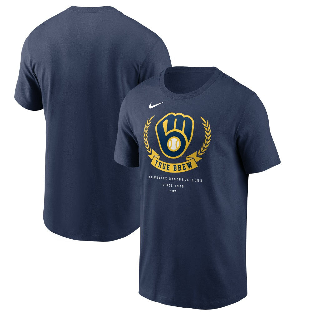 Milwaukee Brewers True Brew Hometown T-Shirt Navy | Nike