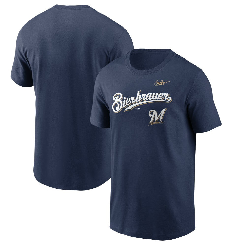Milwaukee Brewers Bierbrauer Hometown T-Shirt Navy | Nike