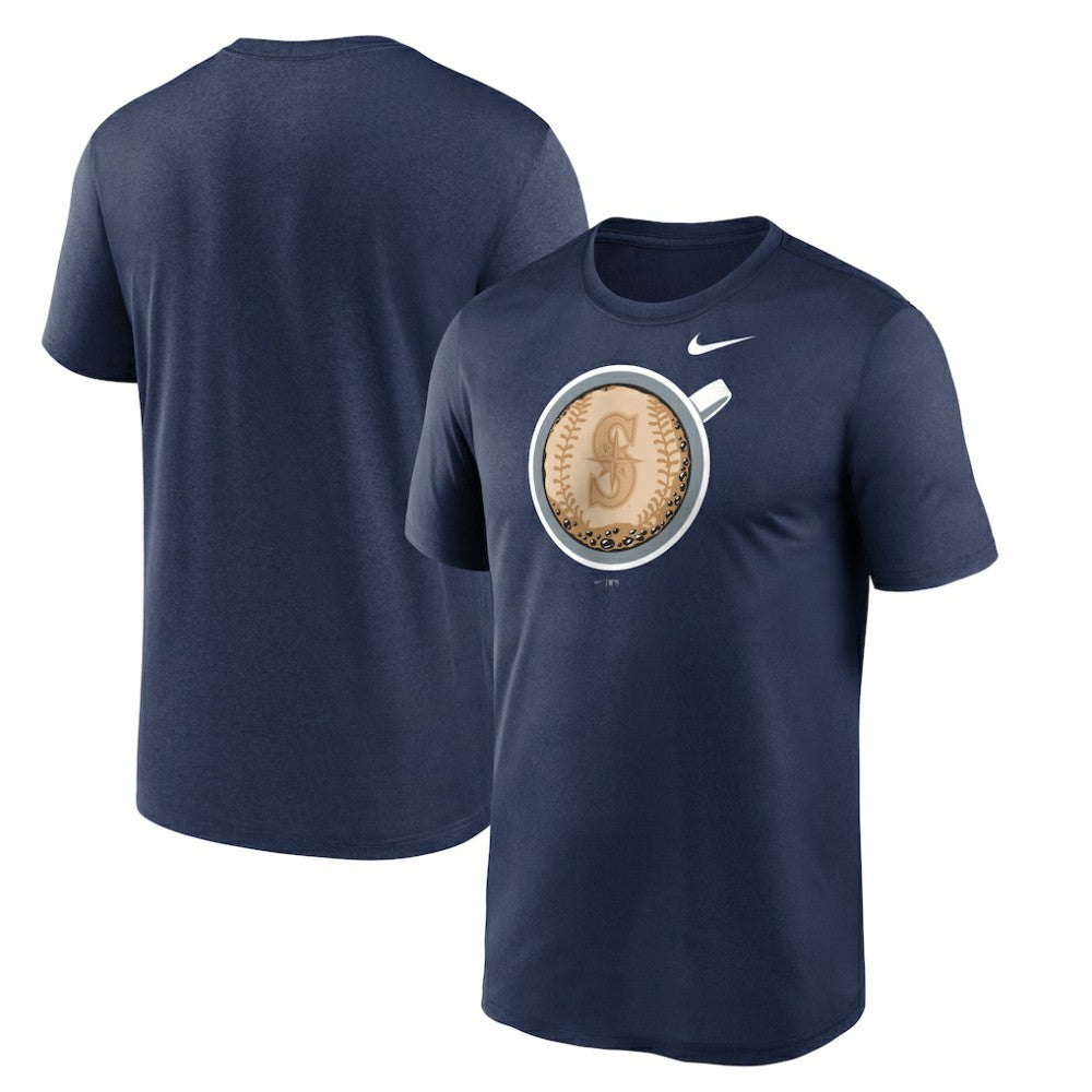 Seattle Mariners Coffee Hometown Legend Performance T-Shirt Navy | Nike