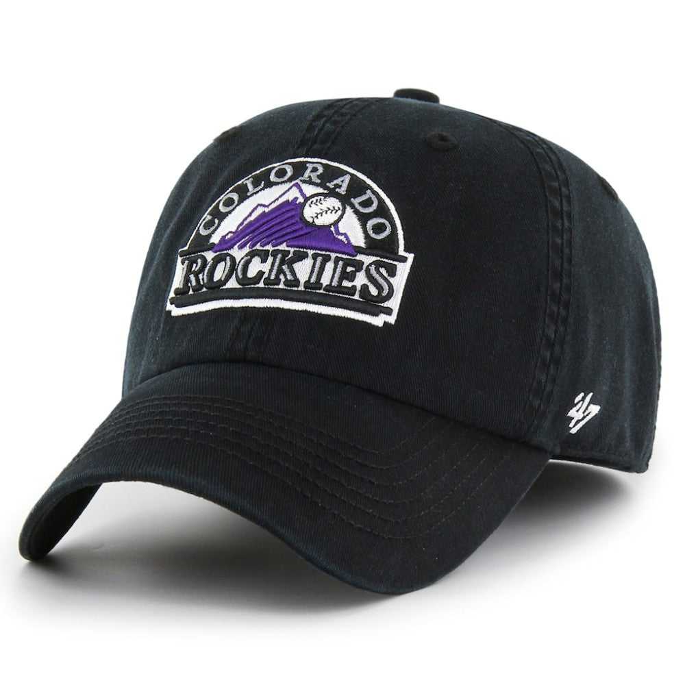Colorado Rockies Cooperstown Collection Franchise Fitted Hat Black | 47 brand