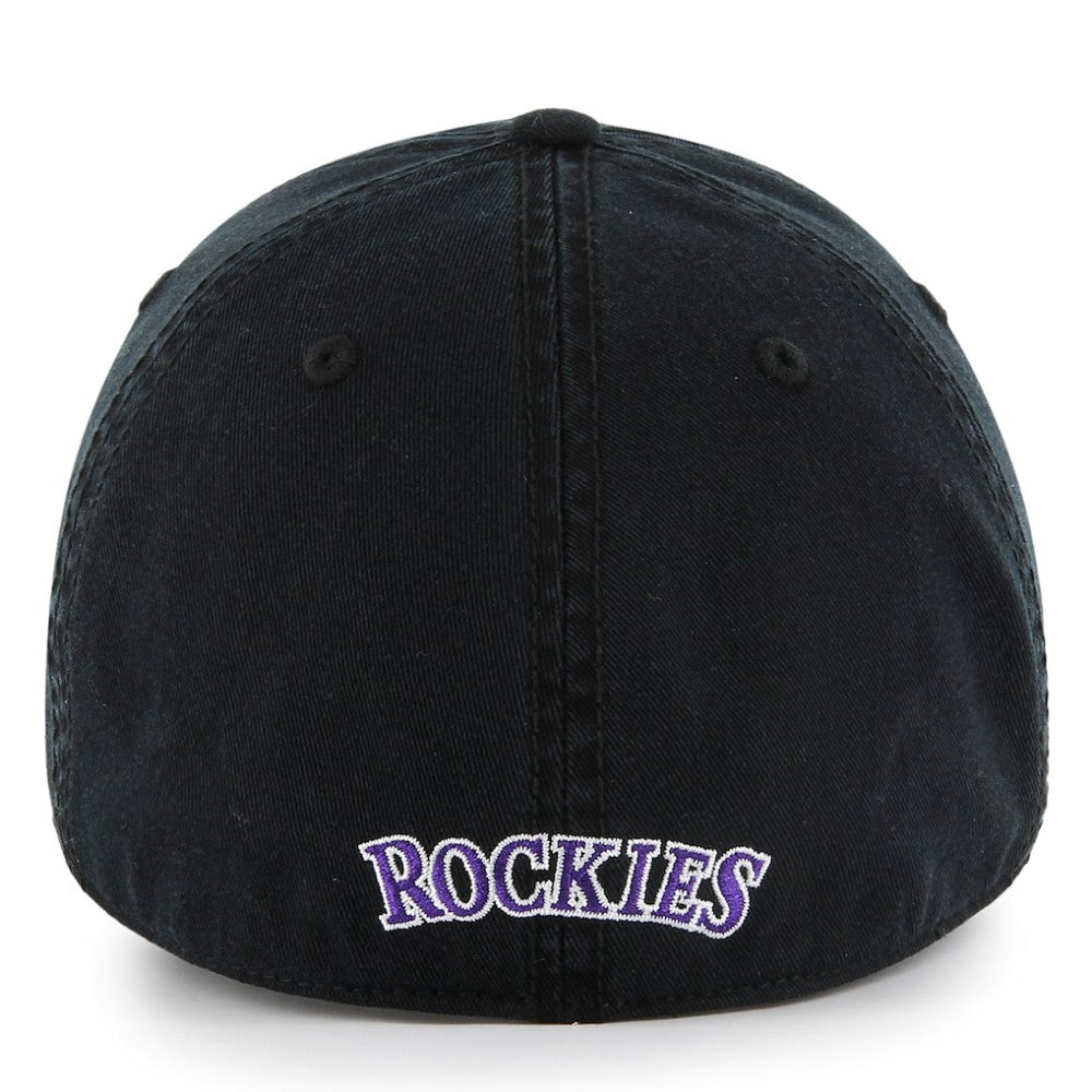 Colorado Rockies Cooperstown Collection Franchise Fitted Hat Black | 47 brand