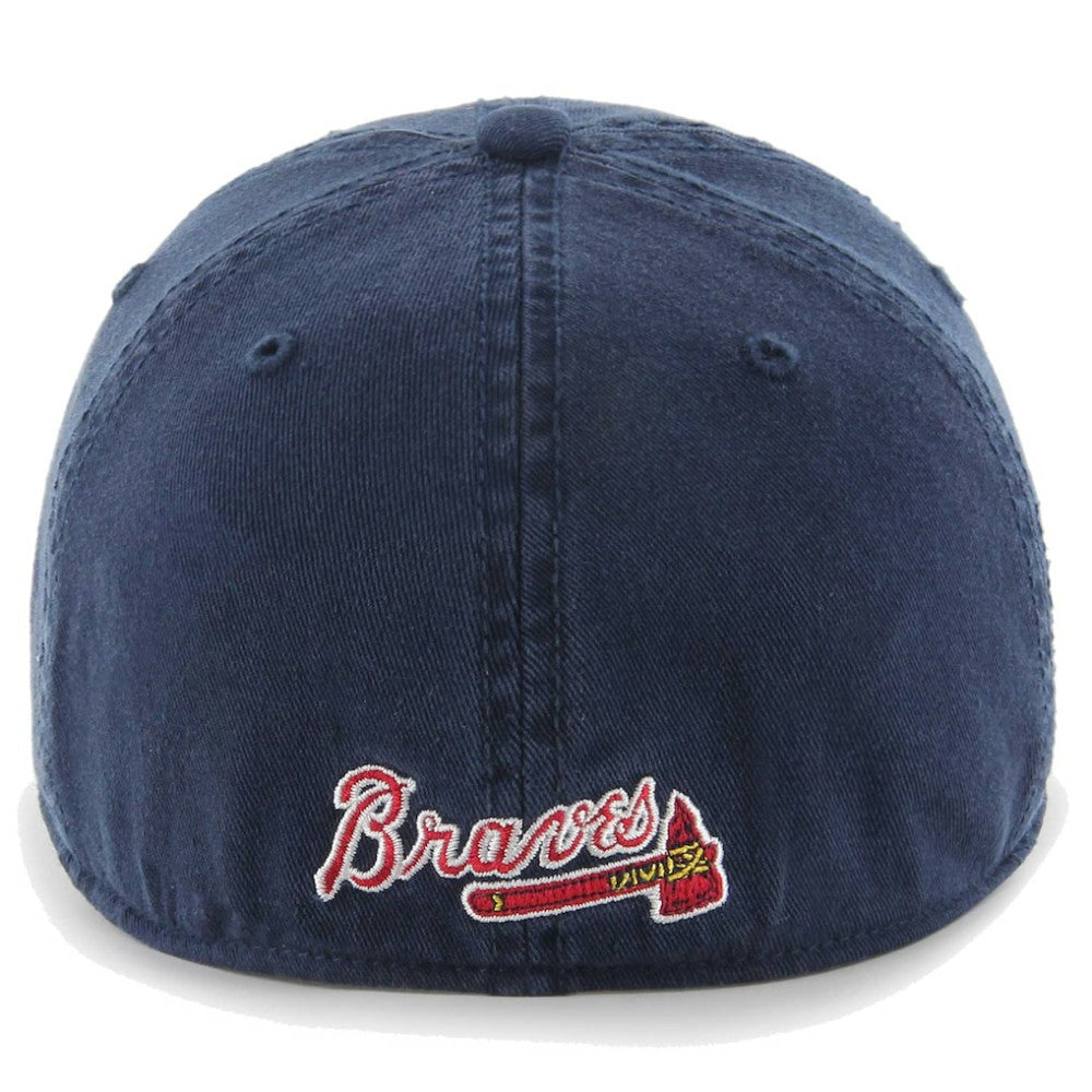 Atlanta Braves Franchise Logo Fitted Hat Navy | 47 brand