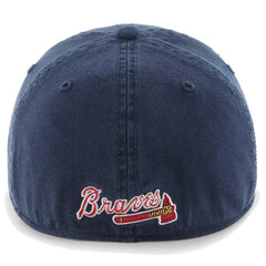 Atlanta Braves Franchise Logo Fitted Hat Navy | 47 brand