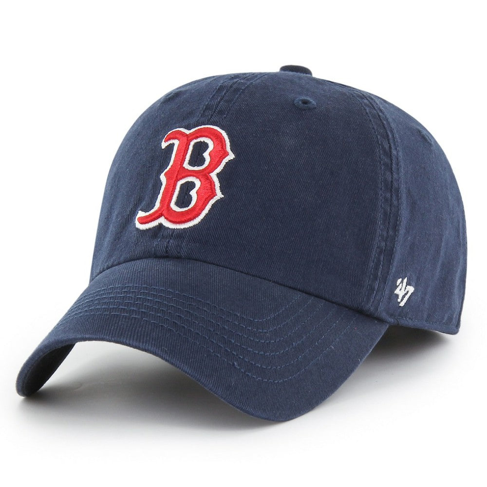 Boston Red Sox Franchise Logo Fitted Hat Navy | 47 brand