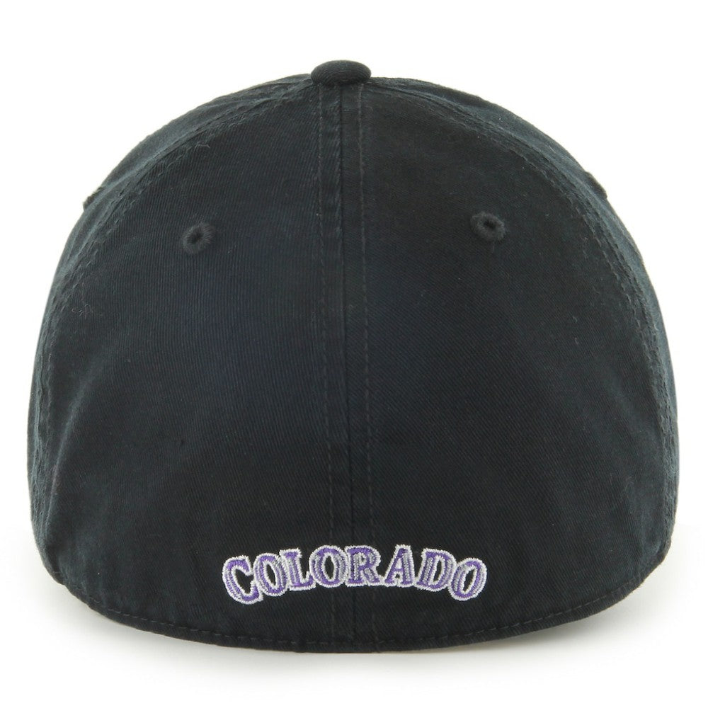 Colorado Rockies Franchise Logo Fitted Hat Black | 47 brand