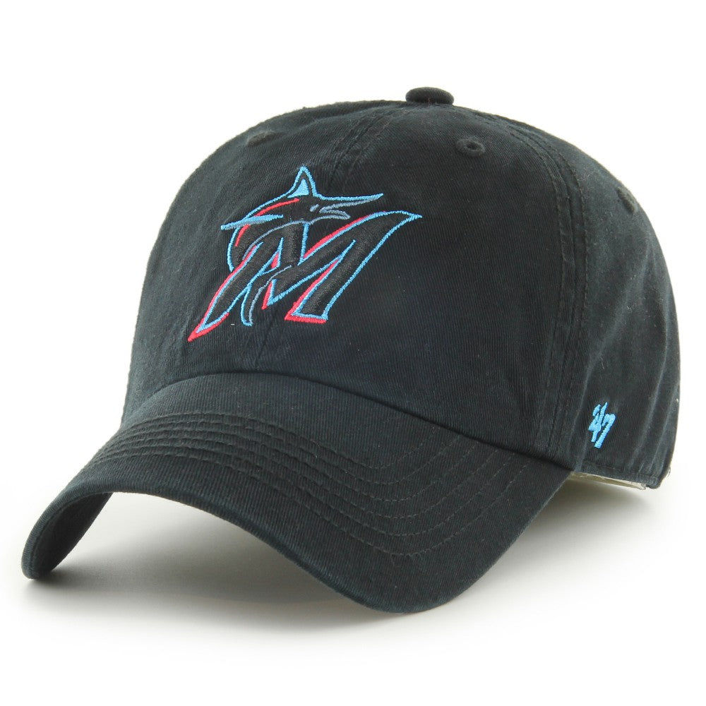 Miami Marlins Franchise Logo Fitted Hat Black | 47 brand