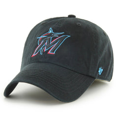 Miami Marlins Franchise Logo Fitted Hat Black | 47 brand