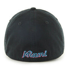 Miami Marlins Franchise Logo Fitted Hat Black | 47 brand