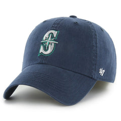 Seattle Mariners Franchise Logo Fitted Hat Navy | 47 brand