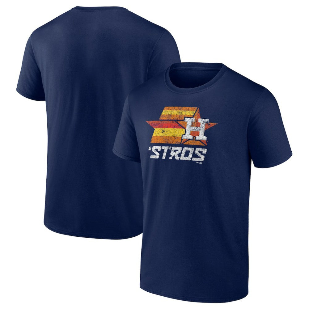Houston Astros Hometown Throwback Stros T-Shirt Navy