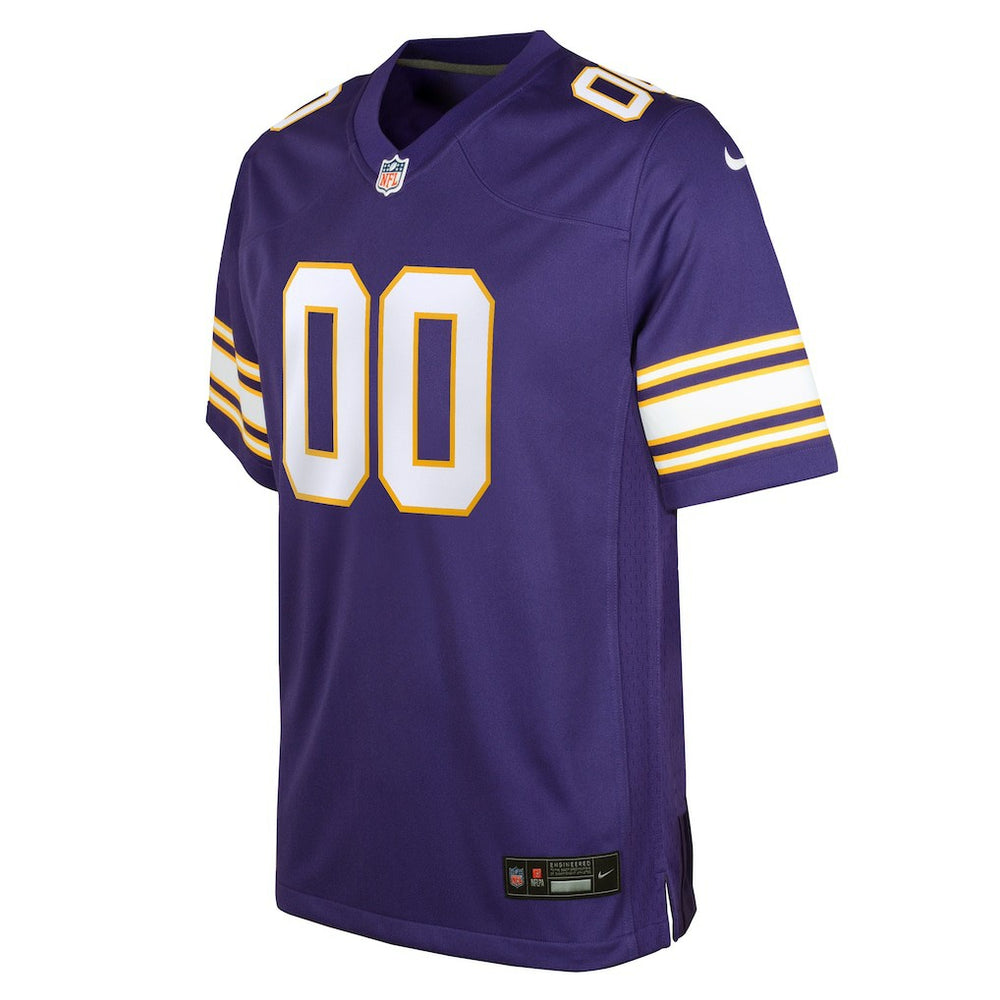 Minnesota Vikings Youth Classic Custom Game Jersey - Purple
