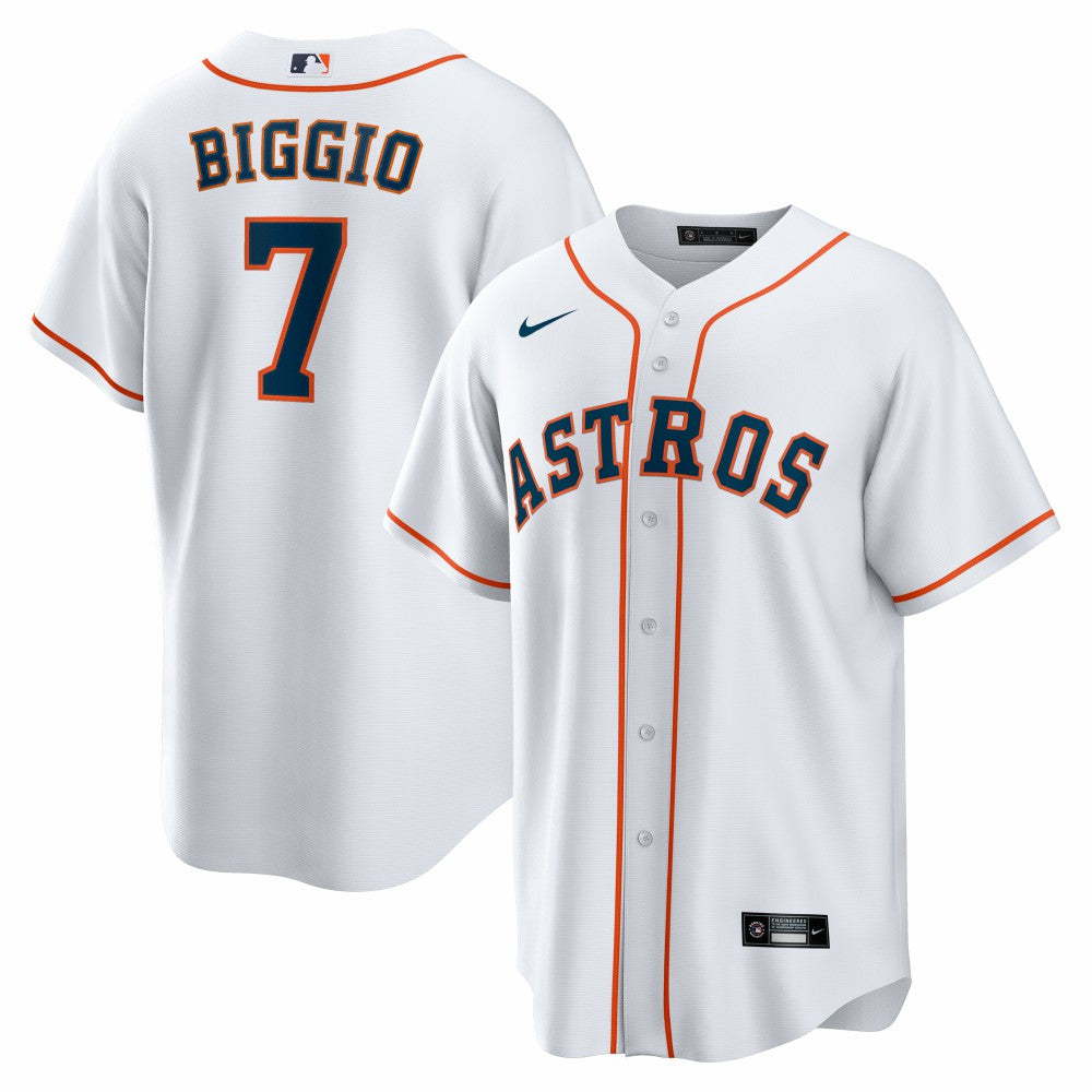 Craig Biggio Houston Astros Home Retired Player Replica Jersey White | Nike