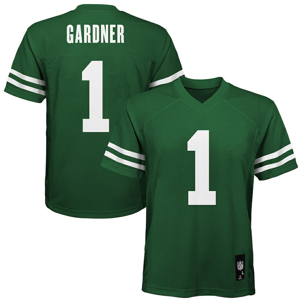 Ahmad Sauce Gardner New York Jets Youth Replica Player Jersey - Green sale