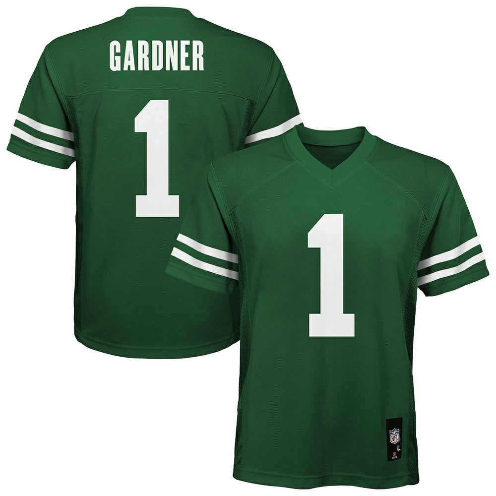 Ahmad Sauce Gardner New York Jets Youth Replica Player Jersey - Green sale
