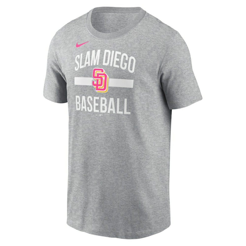 San Diego Padres City Connect Arched Team Phrase T-Shirt Heather Gray | Nike