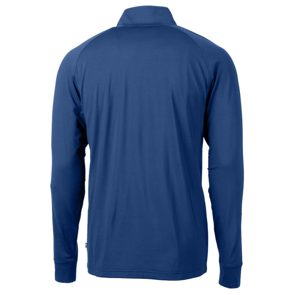 Philadelphia Phillies Cutter & Buck Adapt Eco Knit Stretch Recycled Quarter-Zip Pullover Top Royal