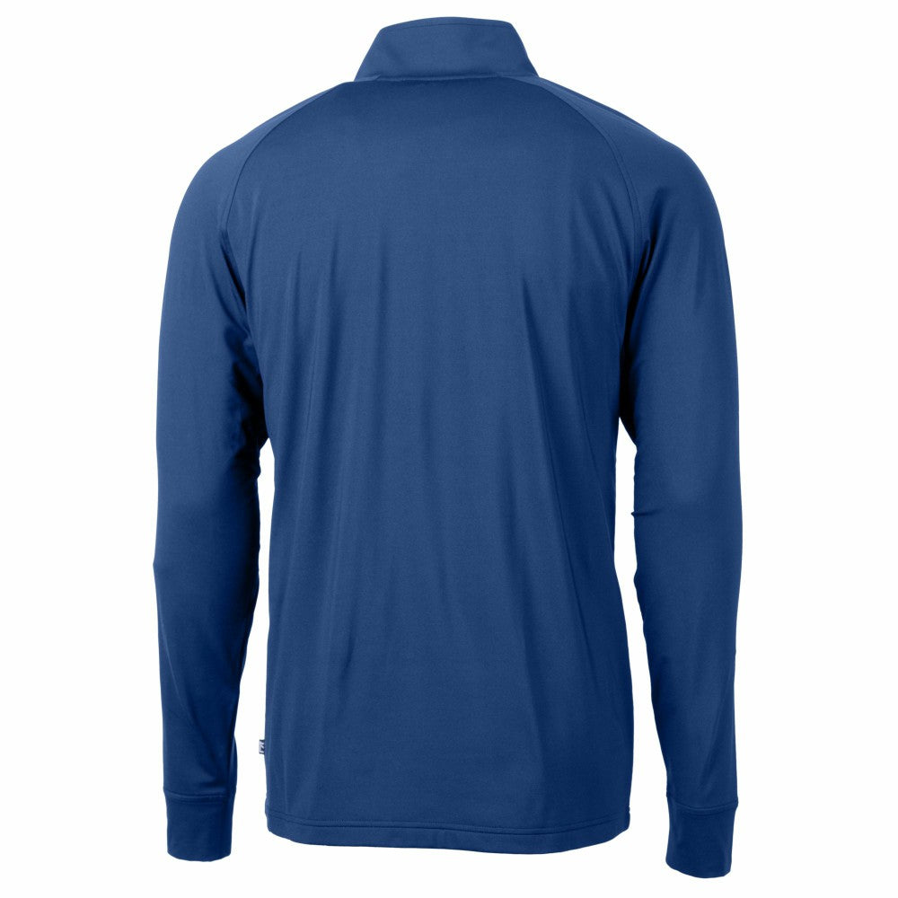 New York Mets Cutter & Buck Adapt Eco Knit Stretch Recycled Quarter-Zip Pullover Top Royal
