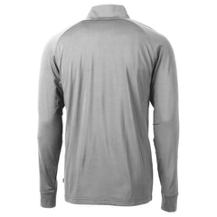 Chicago Cubs Cutter & Buck Adapt Eco Knit Stretch Recycled Quarter-Zip Pullover Top Gray