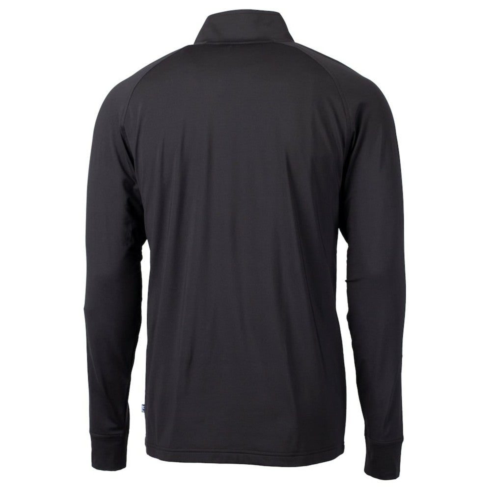 Baltimore Orioles Cutter & Buck Adapt Eco Knit Stretch Recycled Quarter-Zip Pullover Top Black