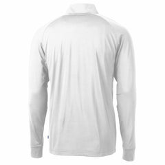 Cleveland Guardians Cutter & Buck Adapt Eco Knit Stretch Recycled Quarter-Zip Pullover Top White