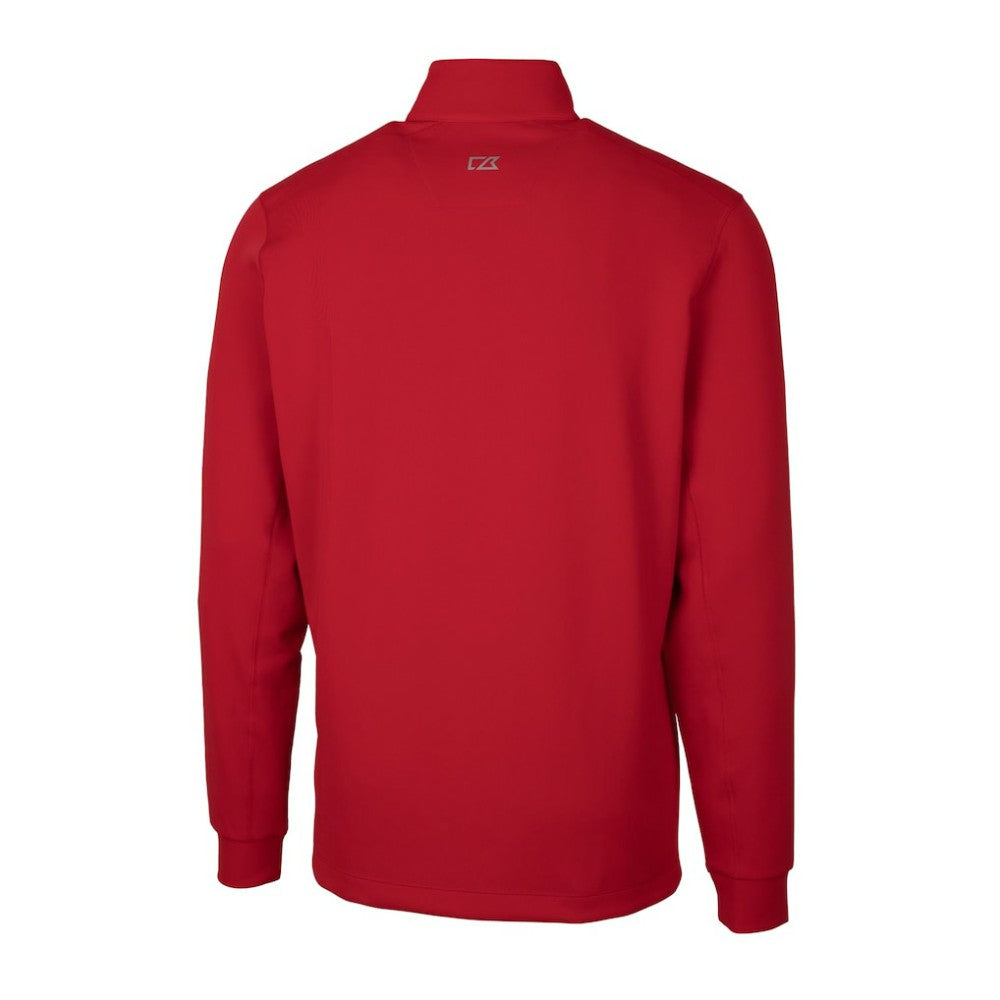 Philadelphia Phillies Cutter & Buck Traverse Stretch Quarter-Zip Pullover Top Red