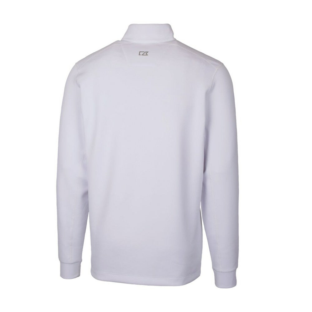 San Diego Padres Cutter & Buck Traverse Stretch Quarter-Zip Pullover Top White