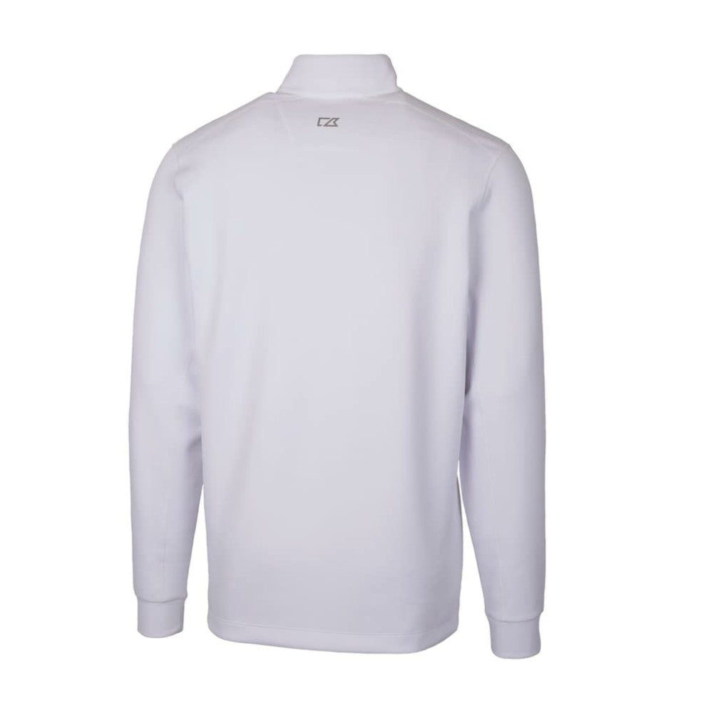 Philadelphia Phillies Cutter & Buck Traverse Stretch Quarter-Zip Pullover Top White