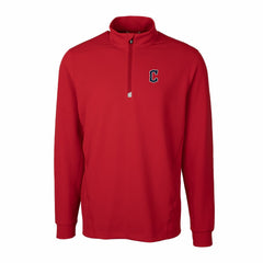 Cleveland Guardians Cutter & Buck Traverse Stretch Quarter-Zip Pullover Top Red