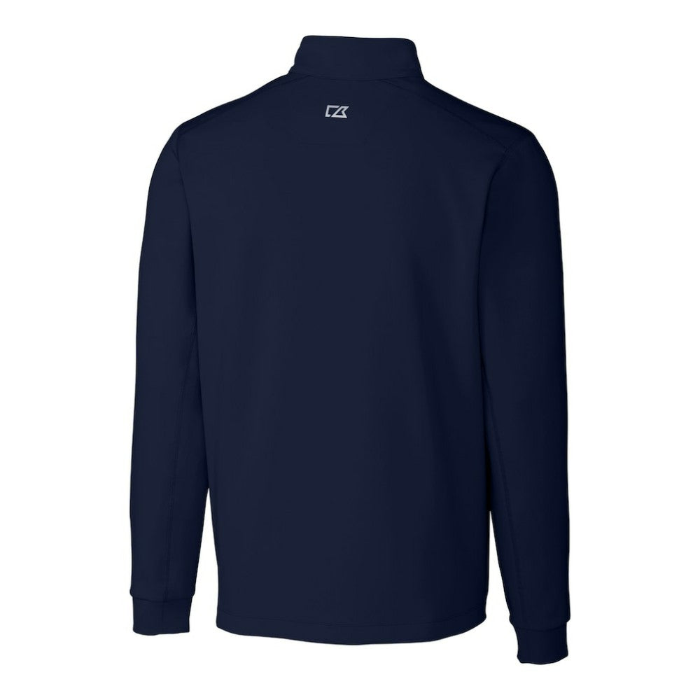 New York Yankees Cutter & Buck Traverse Stretch Quarter-Zip Pullover Top Navy