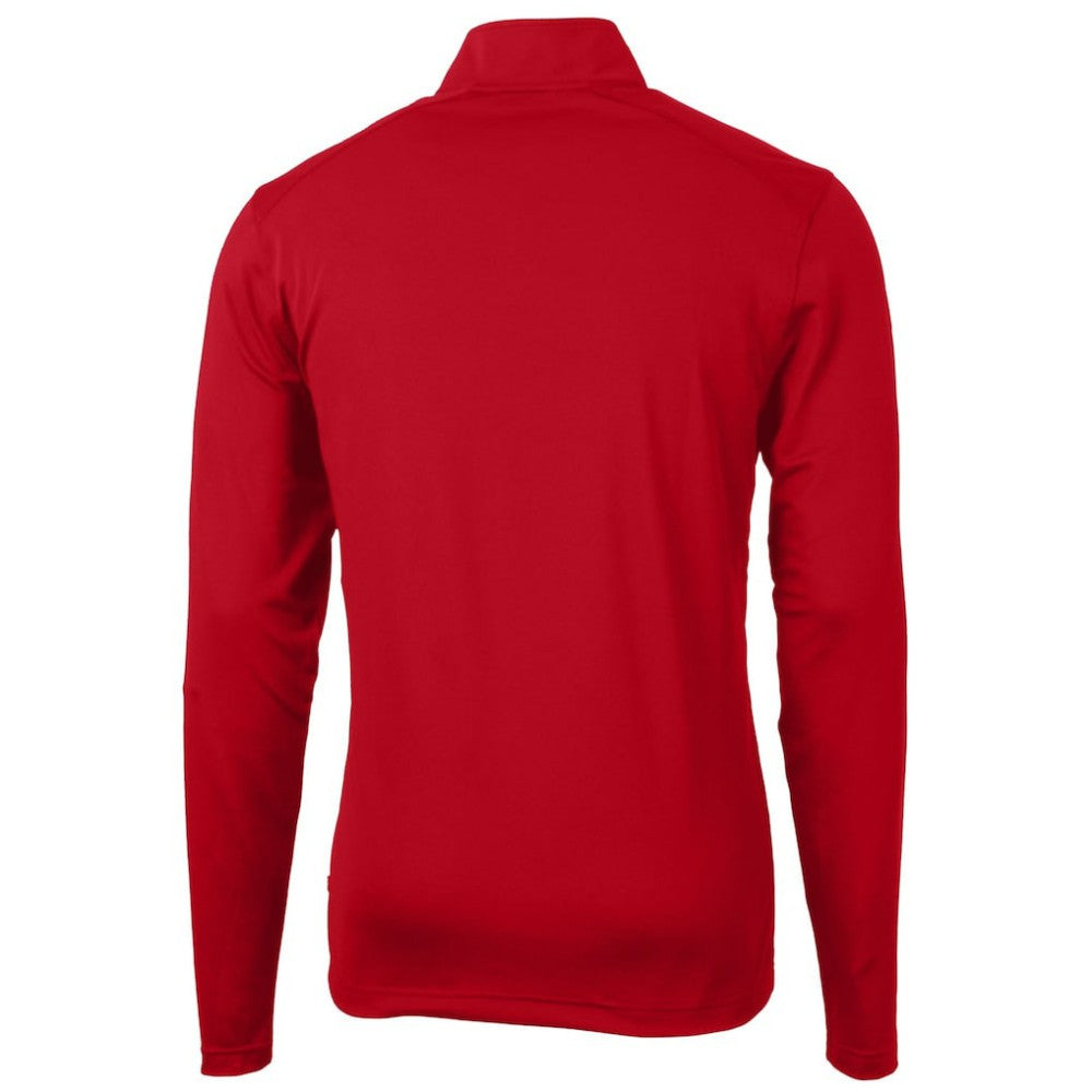 St. Louis Cardinals Cutter & Buck Virtue Eco Pique Recycled Quarter-Zip Pullover Top Red