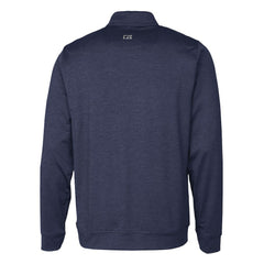 Philadelphia Phillies Cutter & Buck Stealth Heathered Quarter-Zip Pullover Top Navy