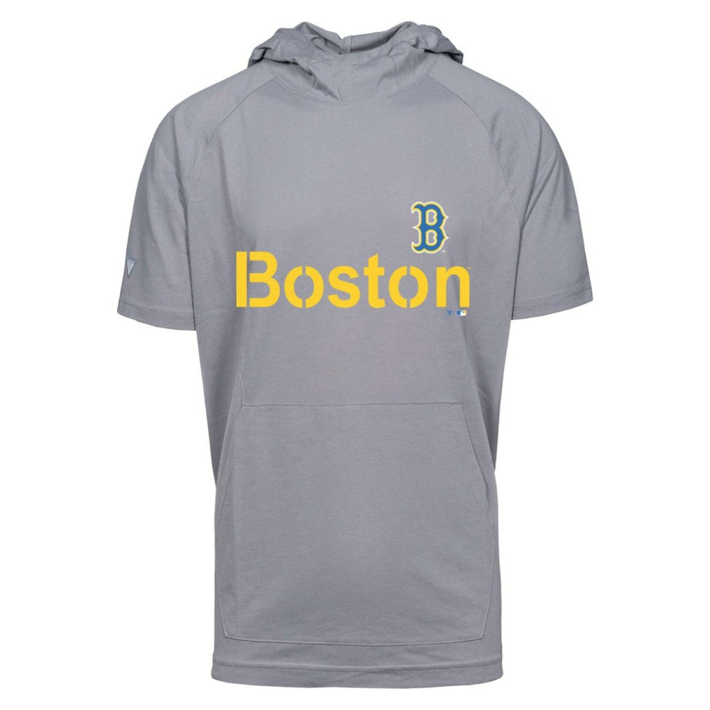 Boston Red Sox Levelwear City Connect Phase Core Hoodie T-Shirt  Gray