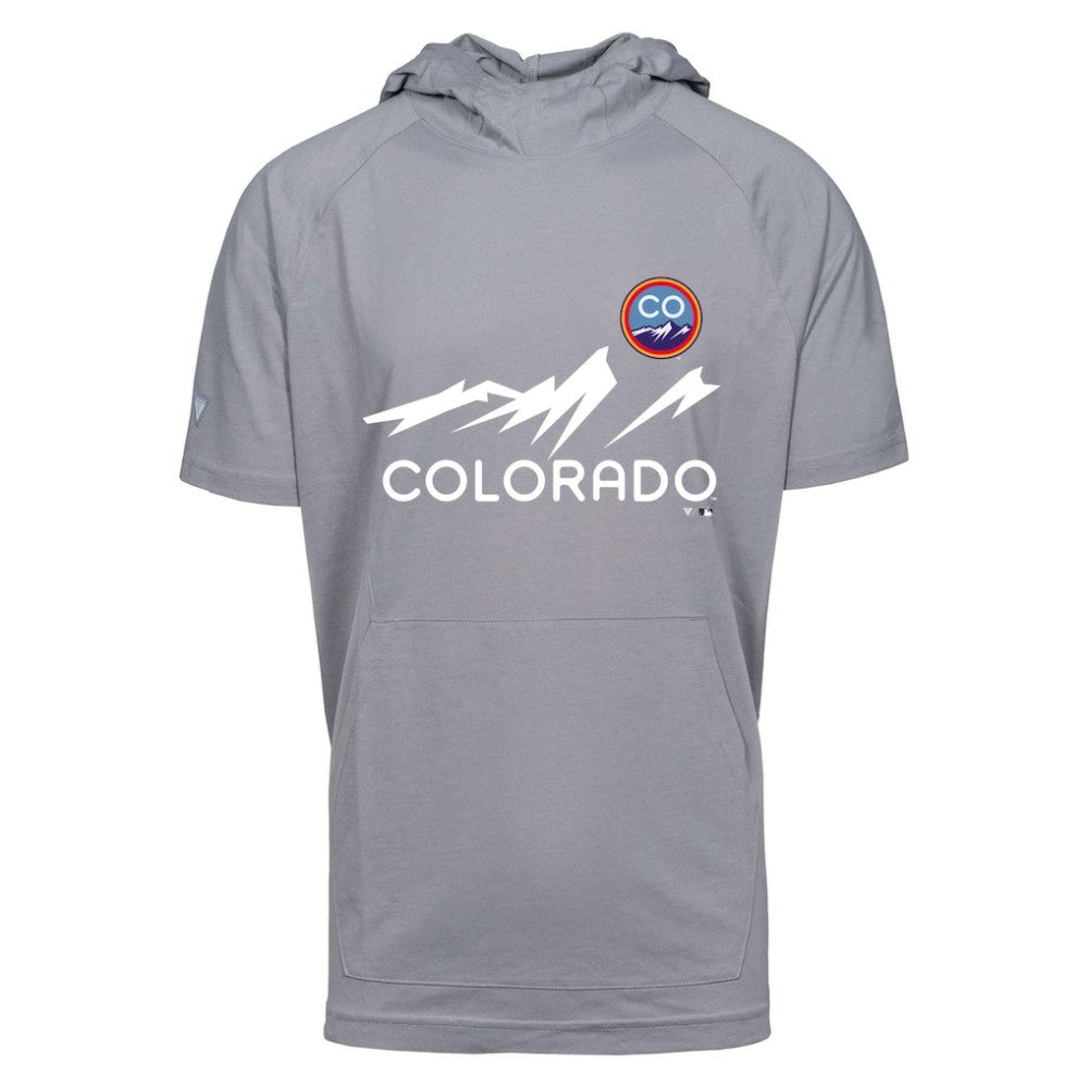 Colorado Rockies Levelwear City Connect Phase Core Hoodie T-Shirt  Gray