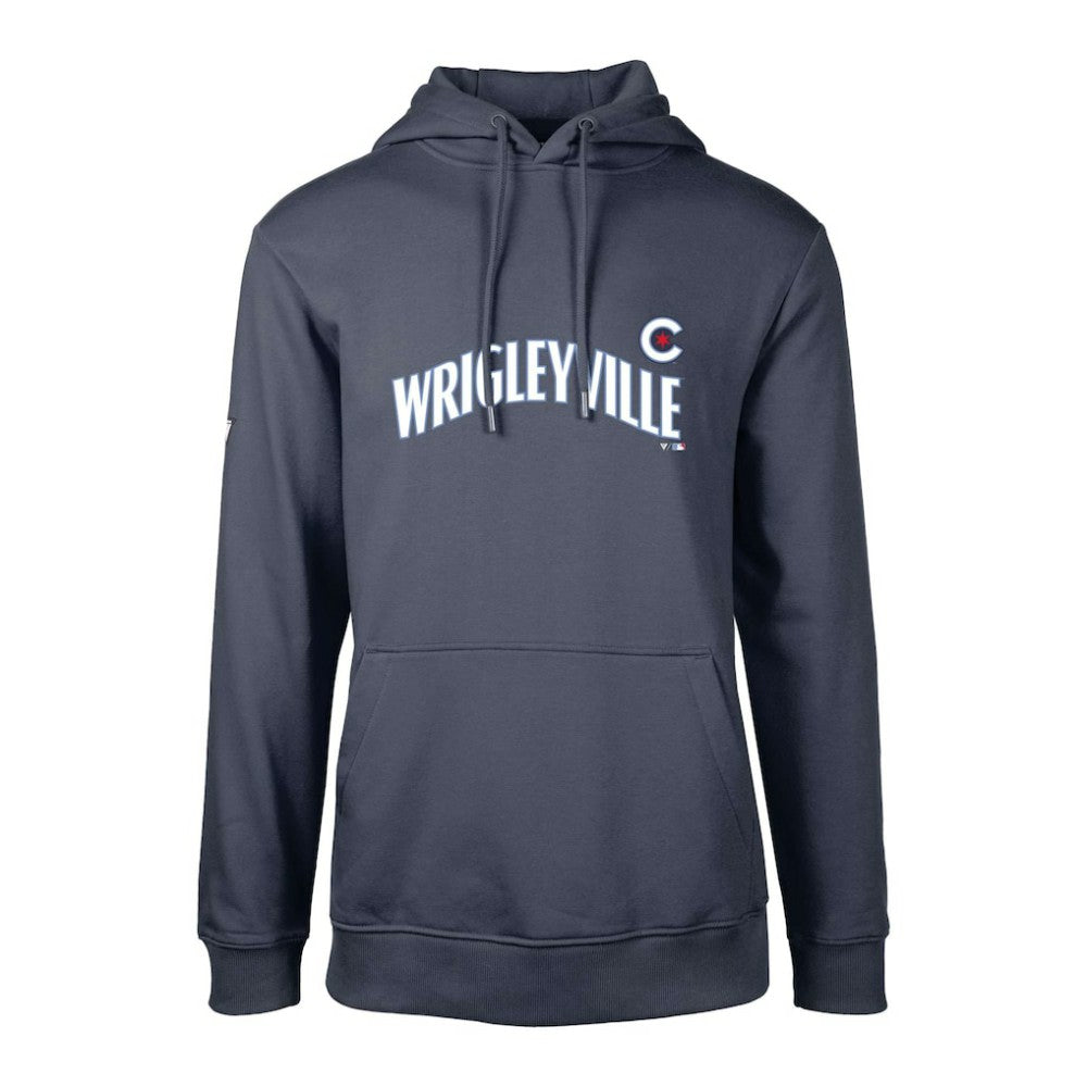 Chicago Cubs Levelwear City Connect Podium Core Logo Pullover Hoodie Navy